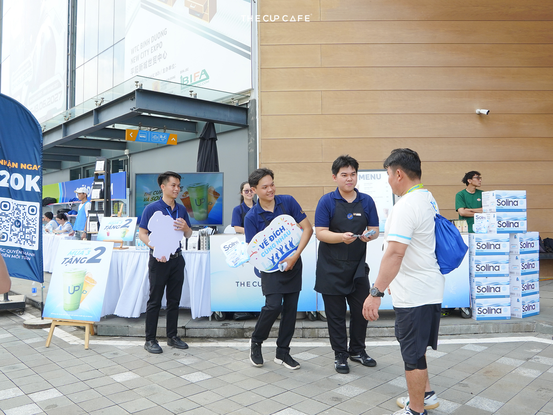Khu vực trải nghiệm The Cup Cafe 